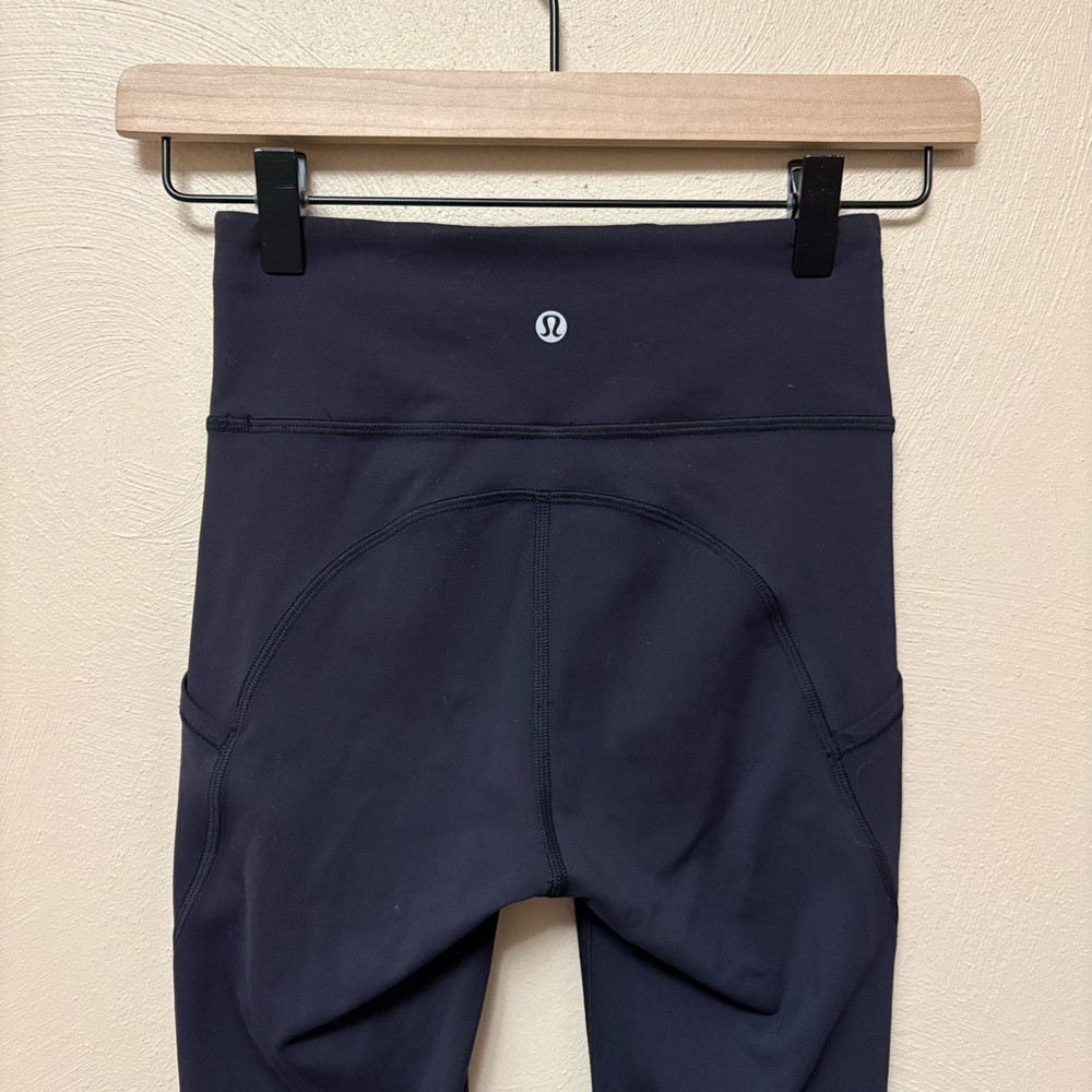 Lululemon Invigorate High-Rise Crop 23" Black Size 2 W6BDVS - Picture 8 of 14